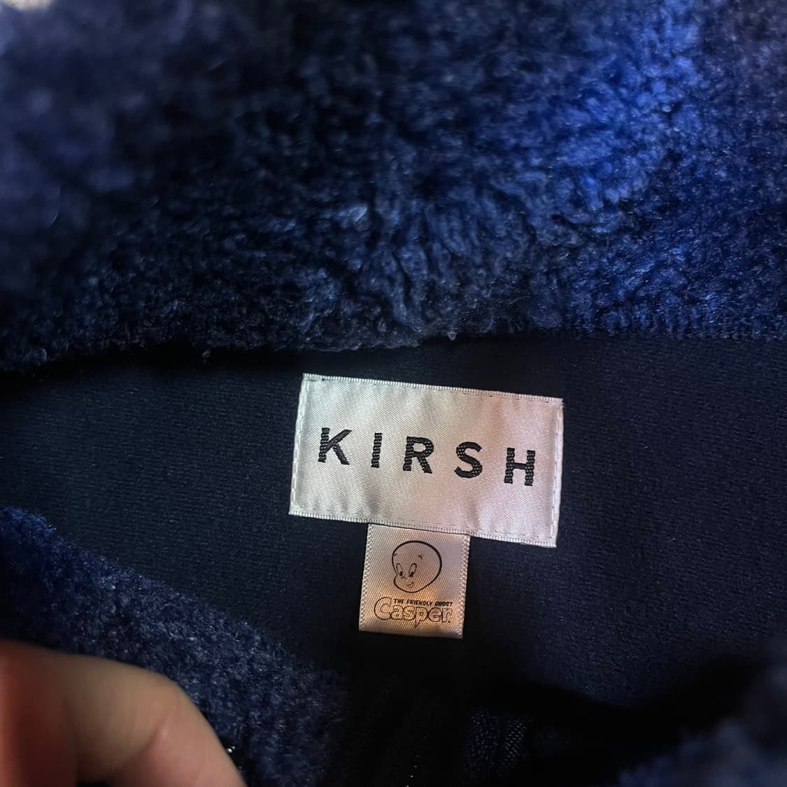 키르시 x 캐스퍼 빅로고 플리스 집업 자켓 상품이미지5
