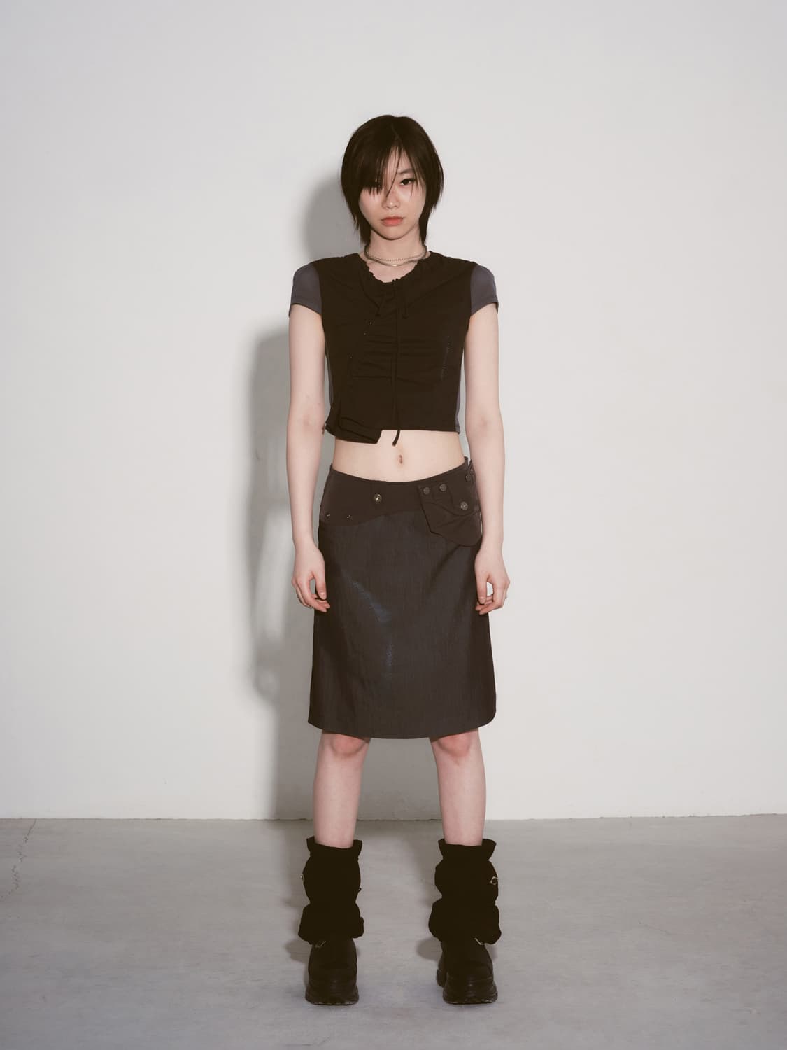 미스치프 포켓스커트 pocket flare skirt 상품이미지6