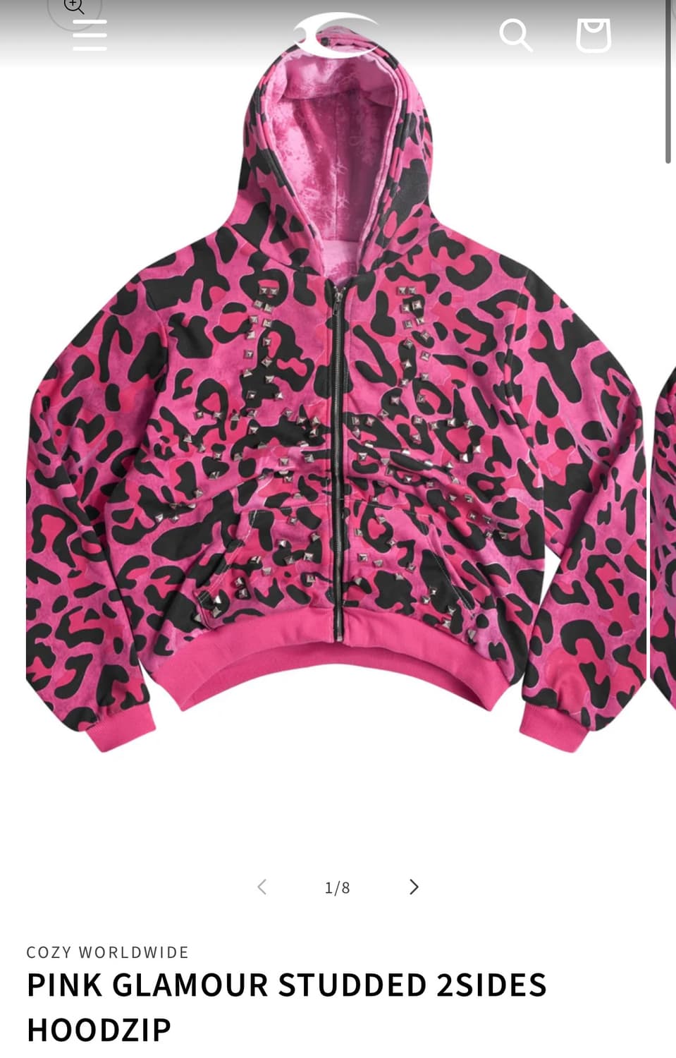 코지월드와이드 글래머 후드집업  상품이미지2