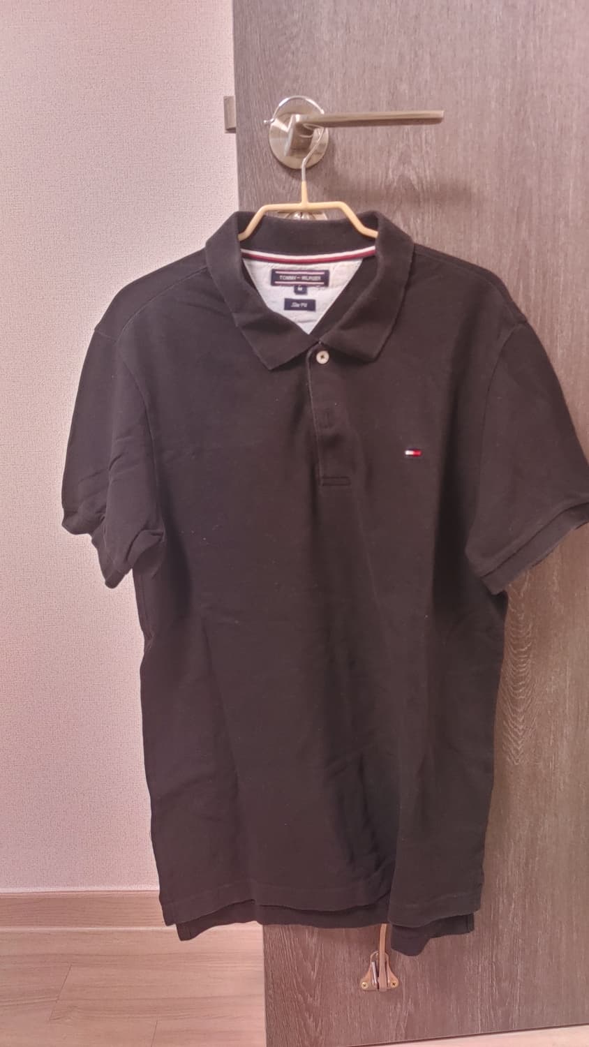 타미힐피거 블랙 반팔 폴로티셔츠 M 상품이미지1