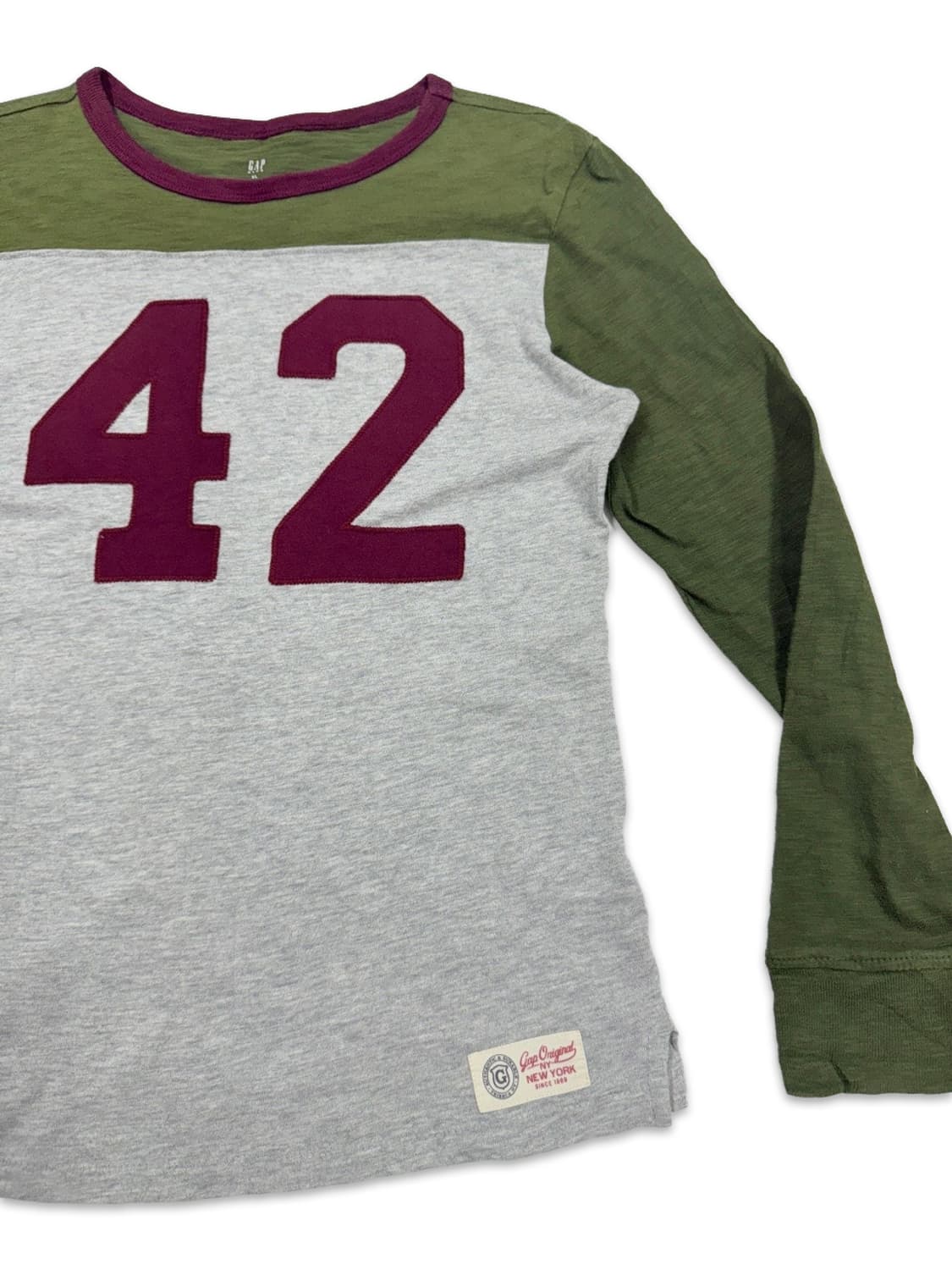 빈티지 GAP 배색 넘버링 긴팔티 상품이미지4