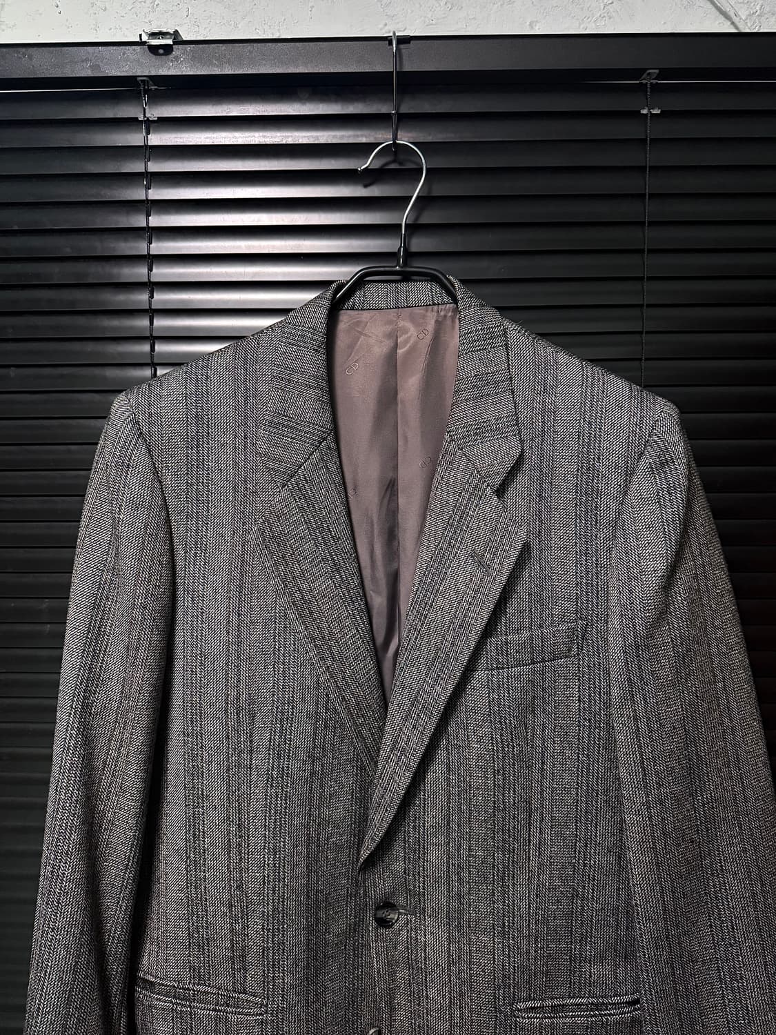 크리스찬 디올 체크 울 일본판 2버튼 블레이져 자켓 명품 빈티지 Dior 상품이미지2