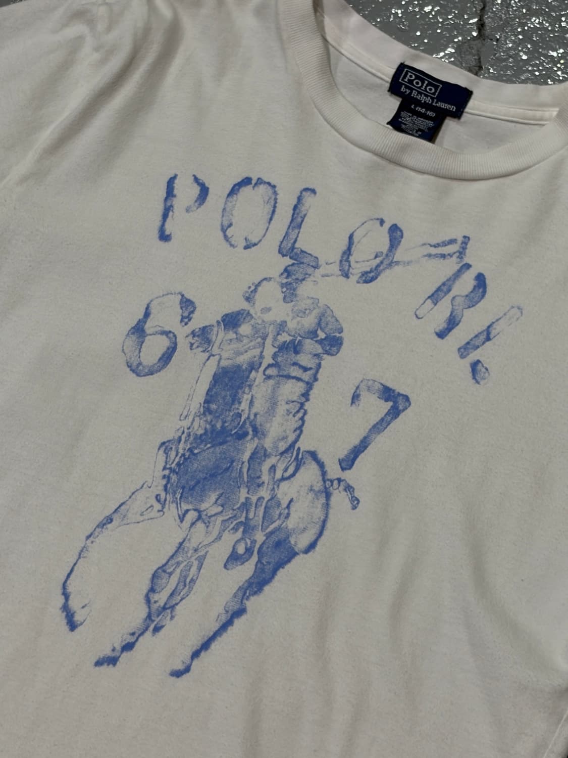 폴로 랄프로렌(PoloRalphLauren) 빅포니 화이트 반팔 티셔츠 상품이미지2
