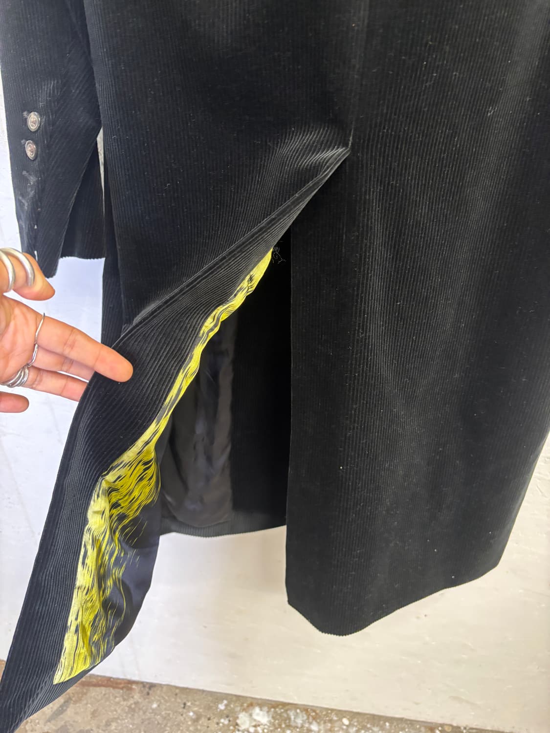 릭오웬스 코듀로이 싱글버튼 코트 perfoma F/W 20 상품이미지9