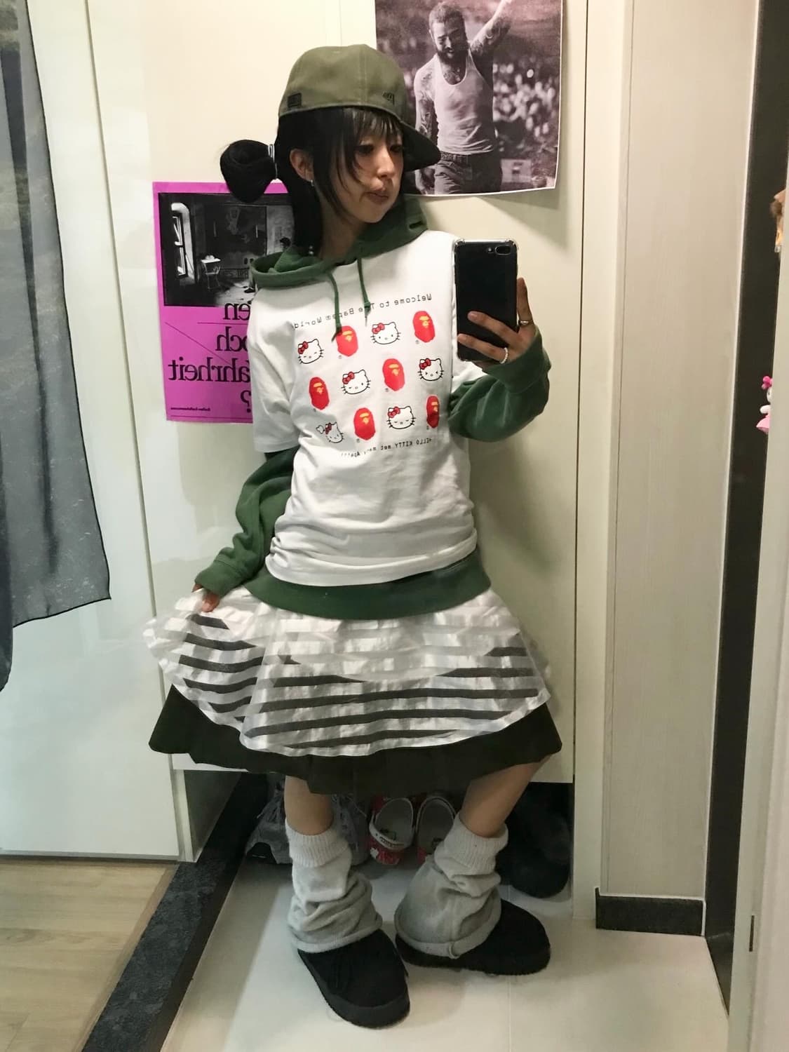 Bape X Sanrio Hello Kitty T-shirt (새상품) 상품이미지6