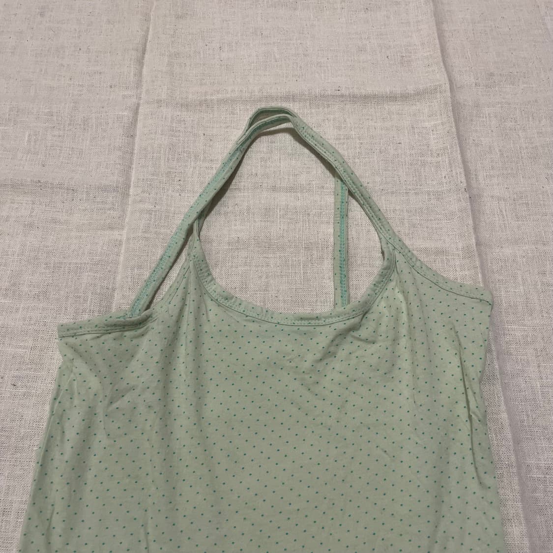 Green dot holterneck sleeveles 상품이미지5
