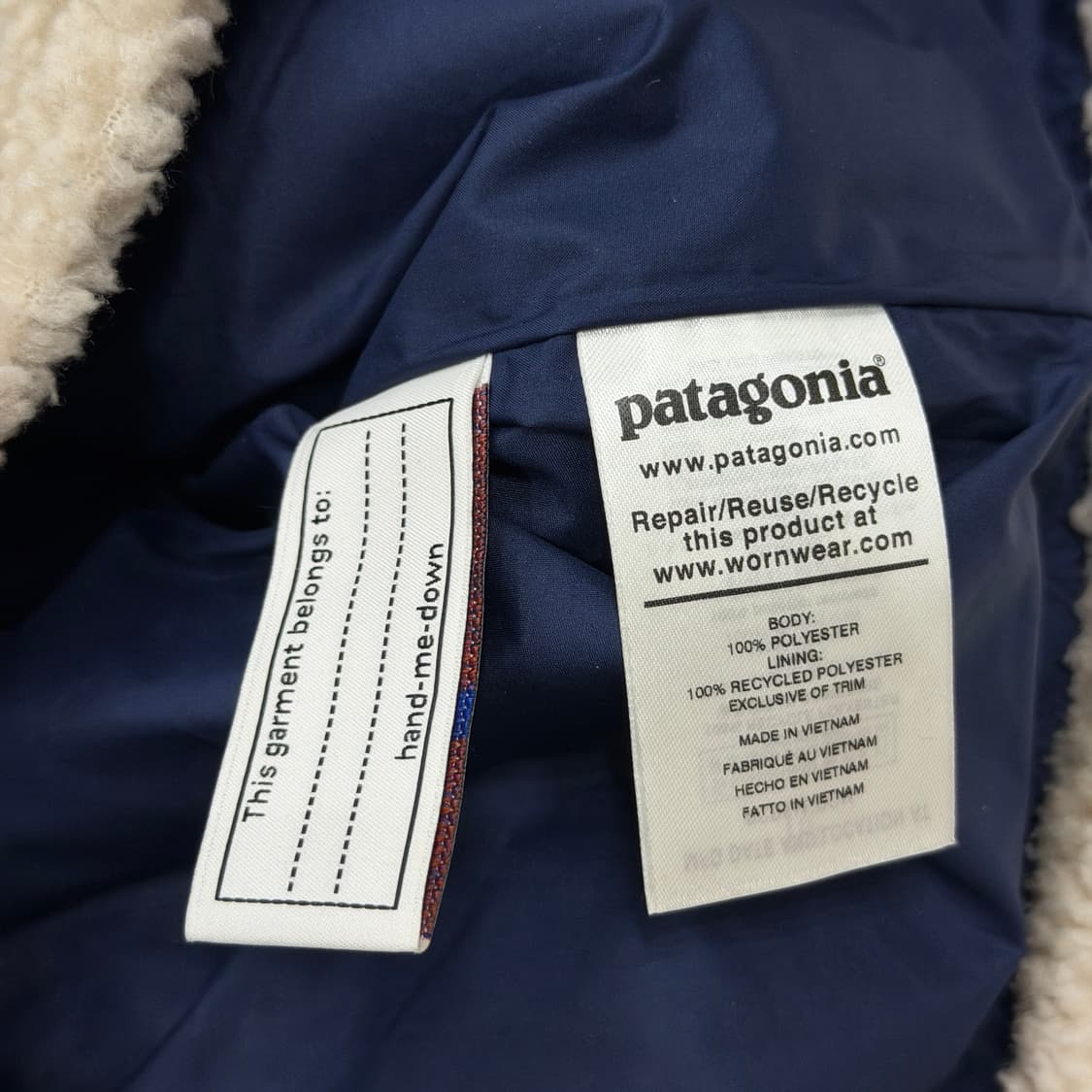 파타고니아 레트로 X 플리스 베스트 내츄럴 클래식 네이비 XXL 상품이미지5