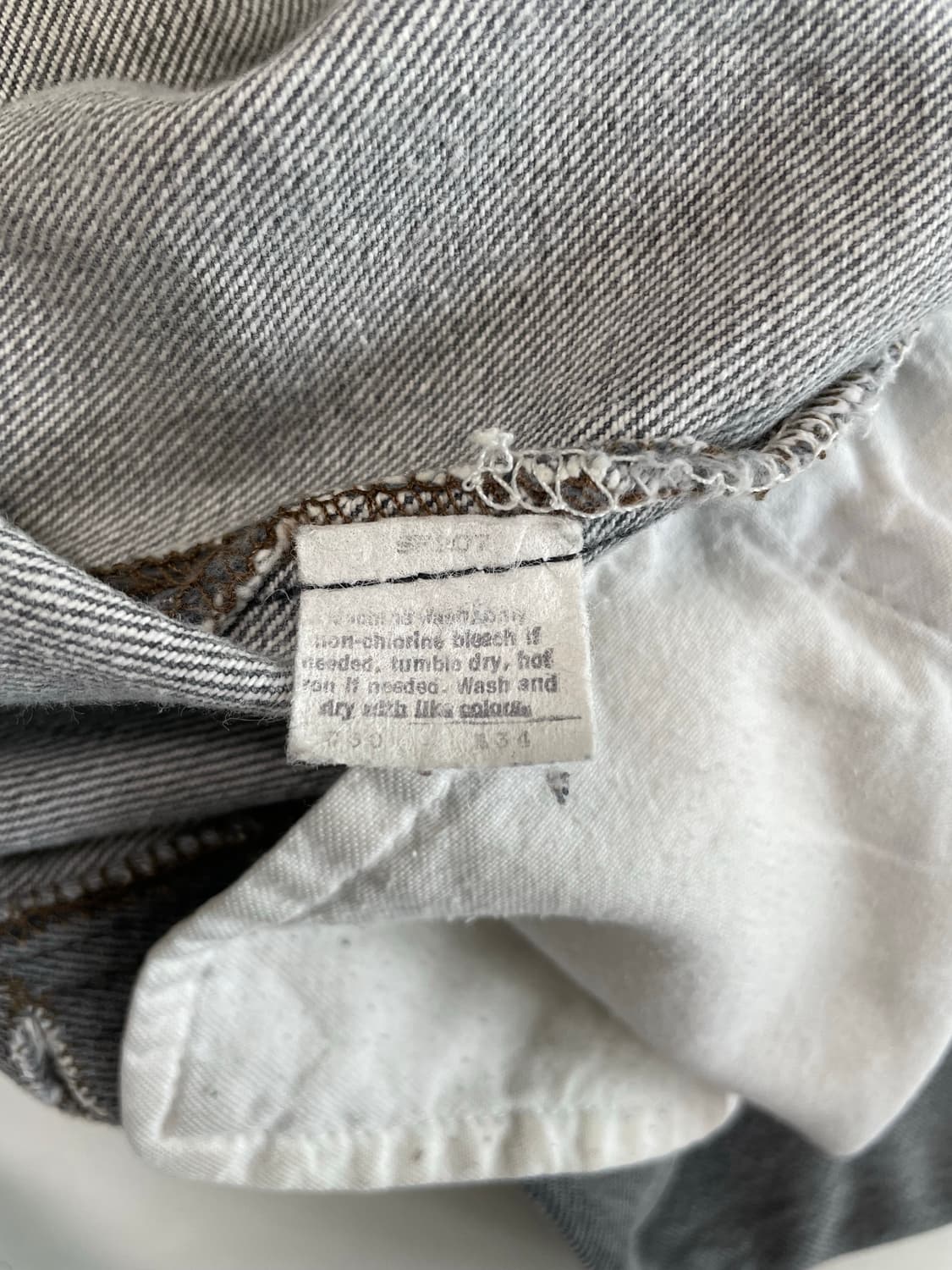 80s USA 빈티지 리바이스 501 그레이진 상품이미지9