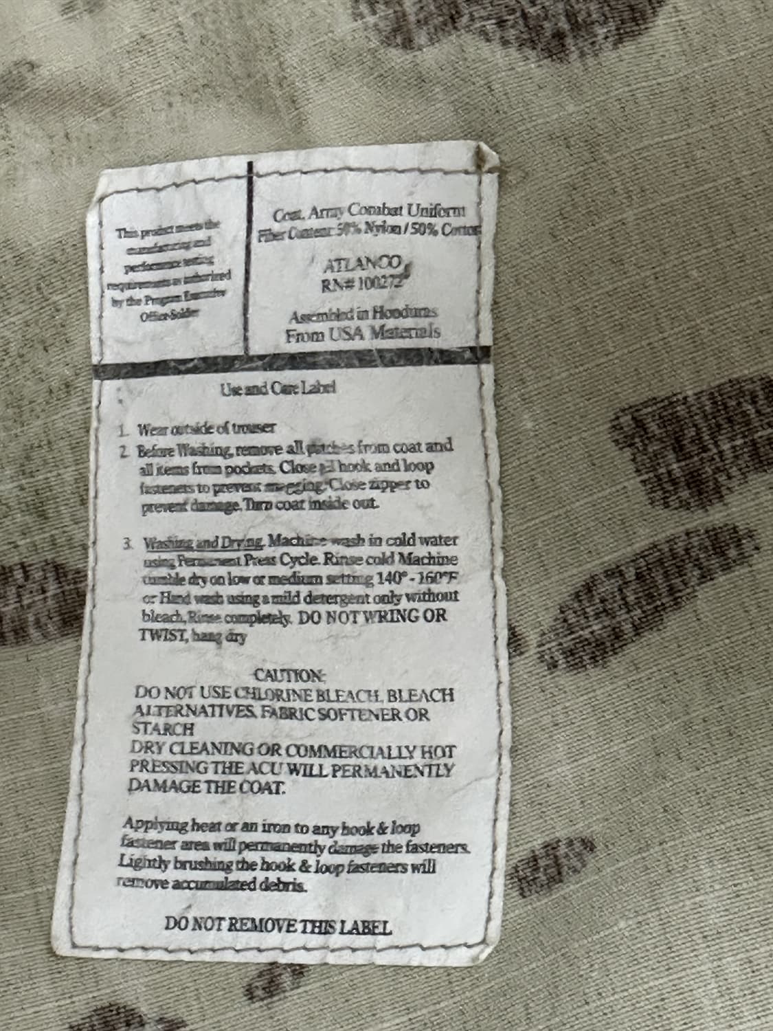 미군 OCP 전투복 상의 (M/R) (L) 상품이미지6