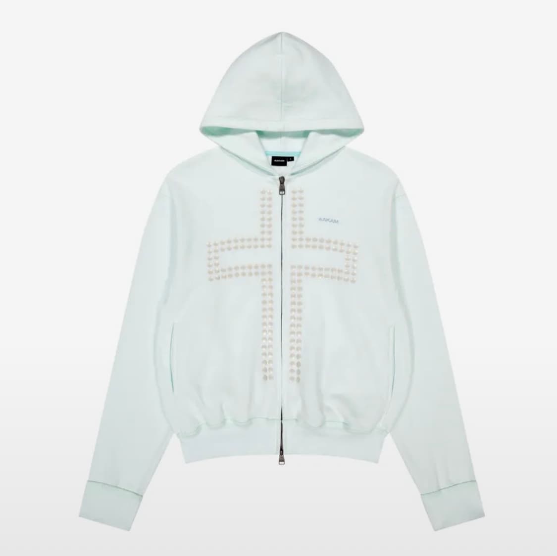 아캄 후드집업 Cross Rhinestone Zip-Up Hoodie 상품이미지1