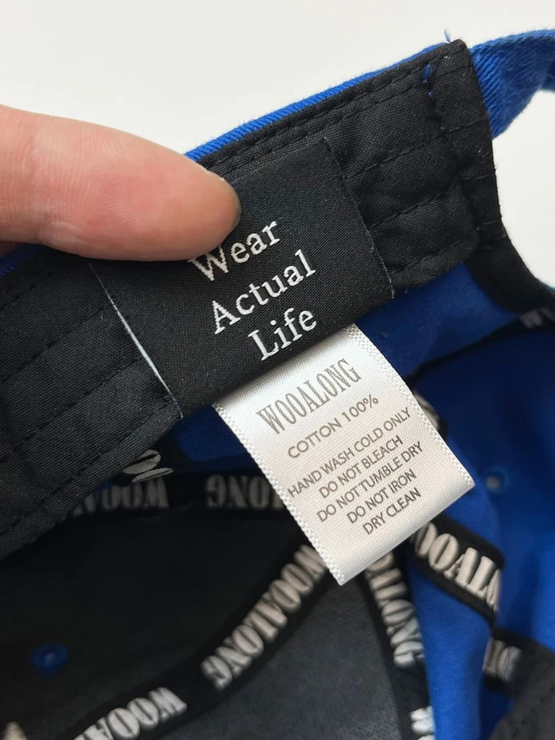 우알롱 시그니처 로고 볼캡 A1444 상품이미지8