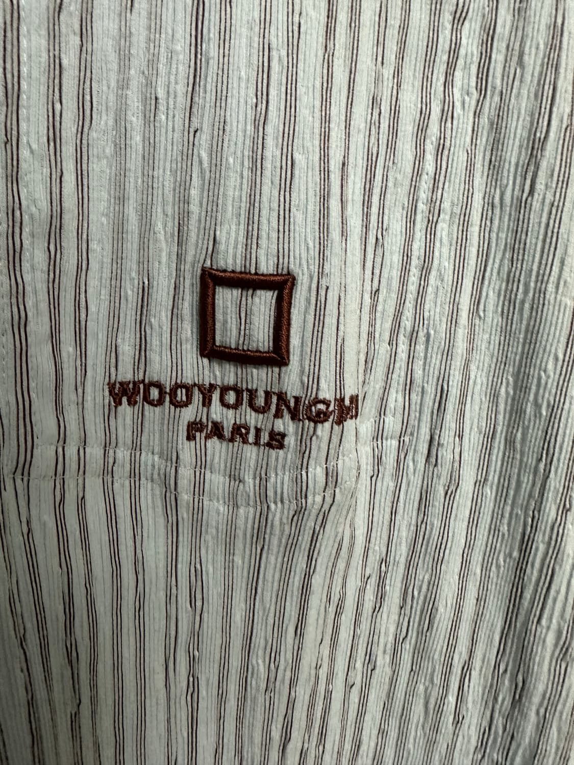 우영미 스트라이프 셔츠 블루 (46) 상품이미지5