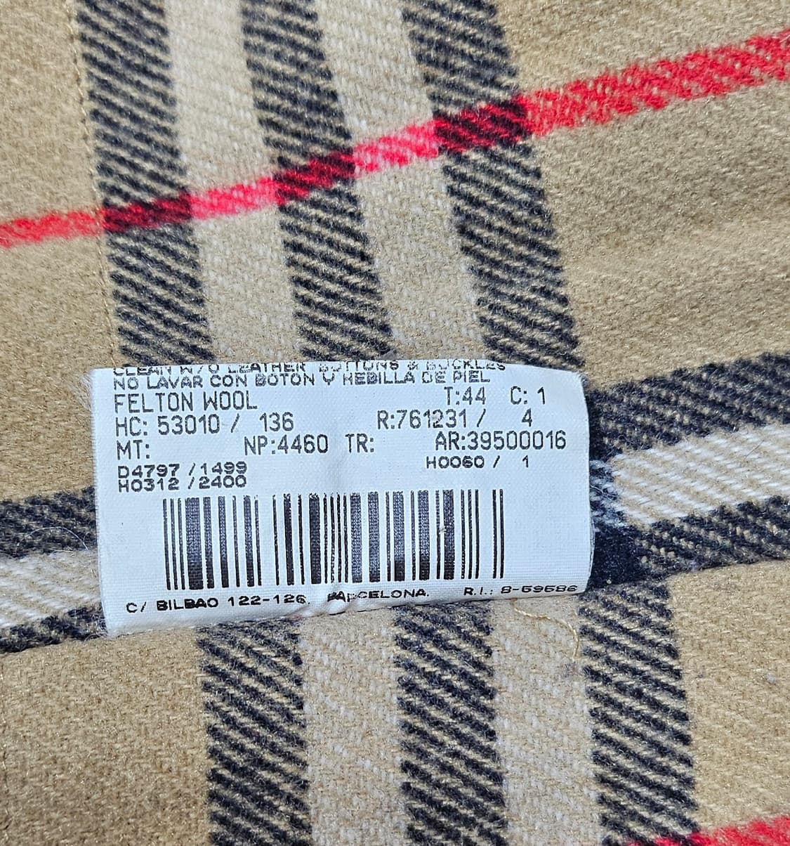 버버리 여성 울자켓 상품이미지7