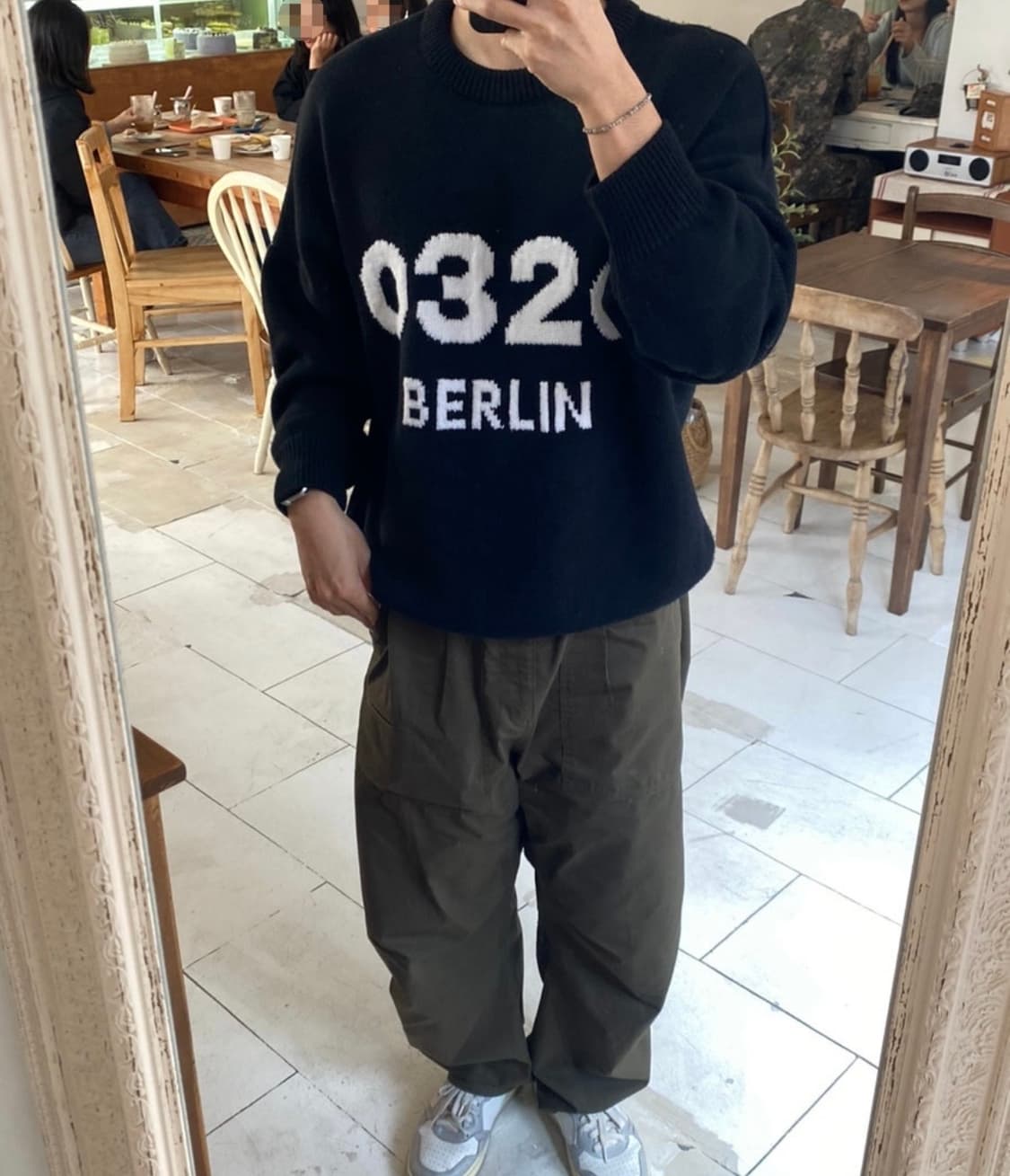 032c Berlin 블랙 니트 스웨터 상품이미지2