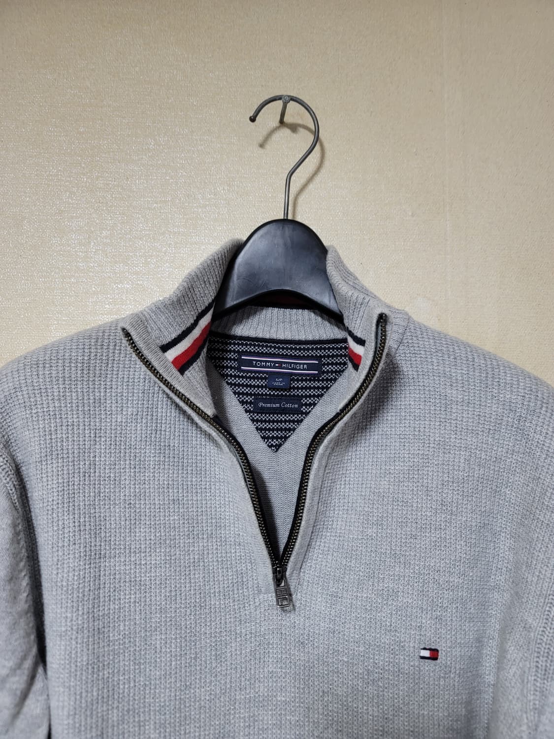 타미힐피거 반집업 프리미엄 코튼니트 상품이미지3