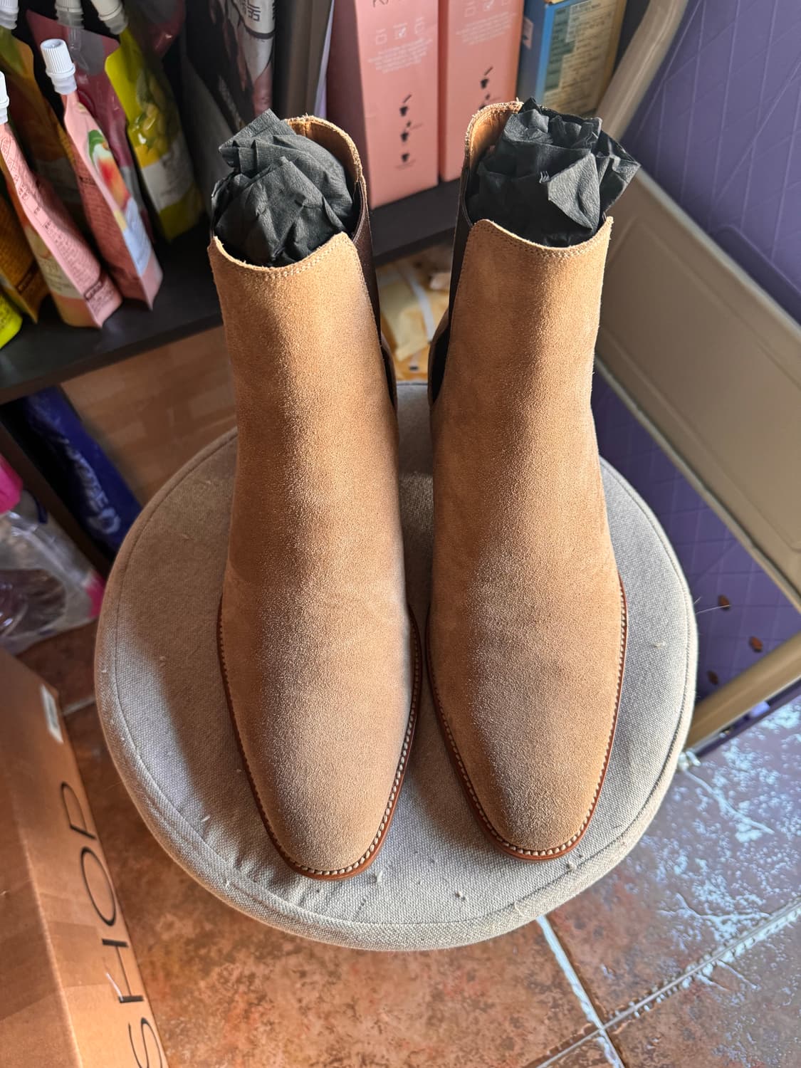 생로랑 / 와이어트 첼시 부츠, 베이지 / 40 상품이미지1