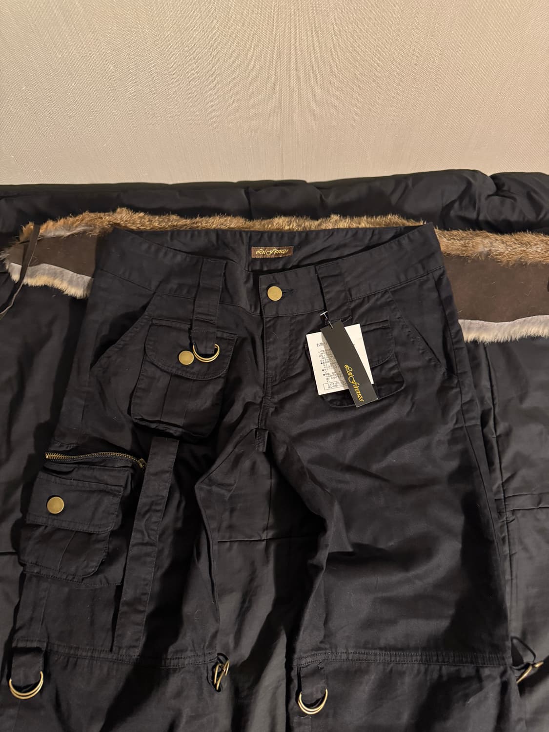 rabbit fur gimmick cargo pants 상품이미지4