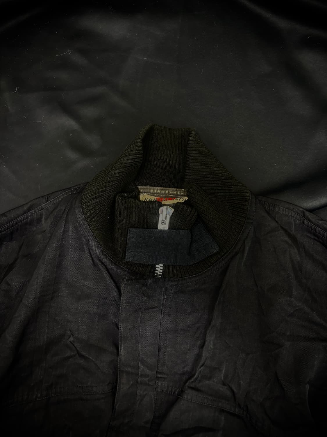Y2K Bomber-Fit Black Work Jacket 상품이미지8