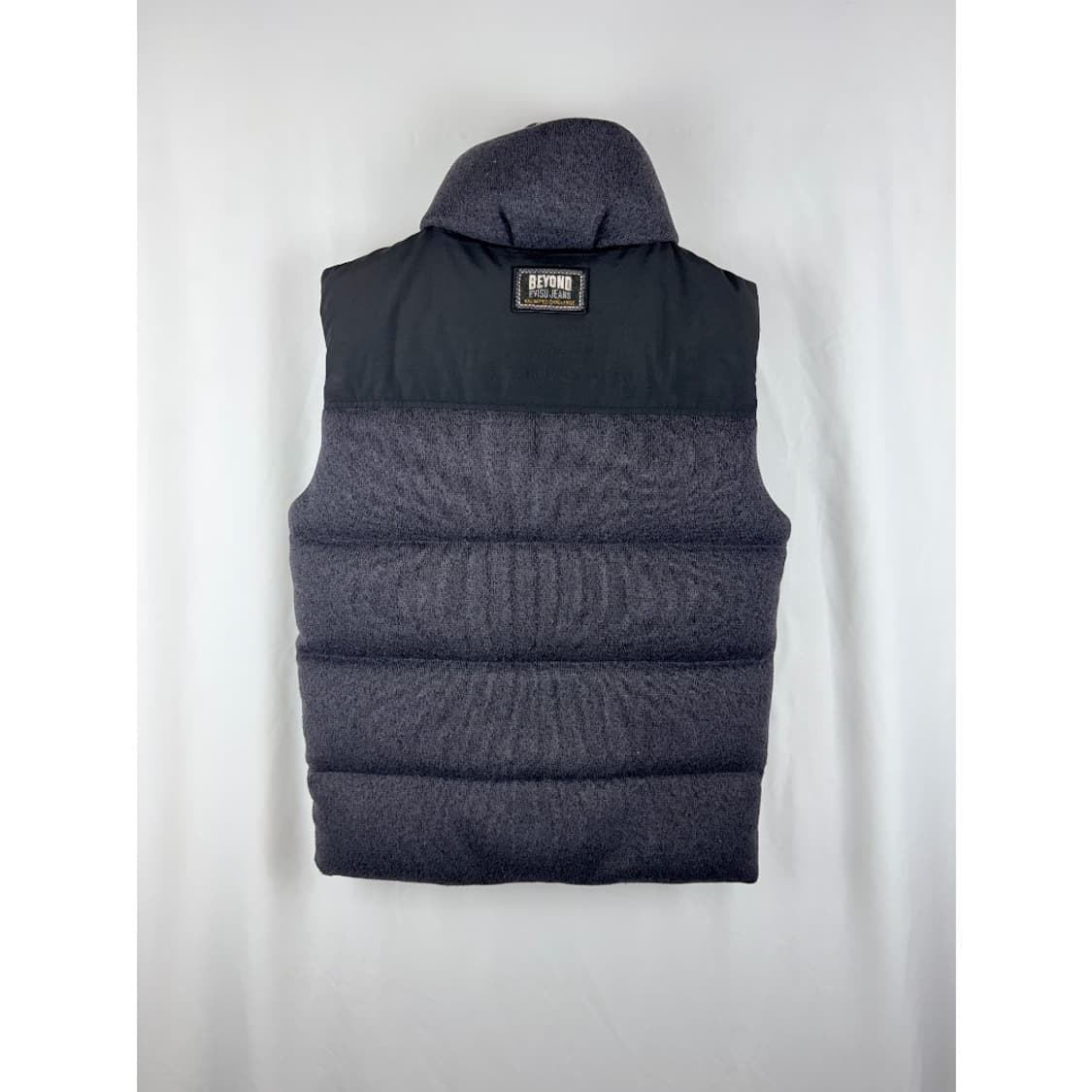 (L) 에비수 덕다운 니트 조끼 패딩 차콜 상품이미지5