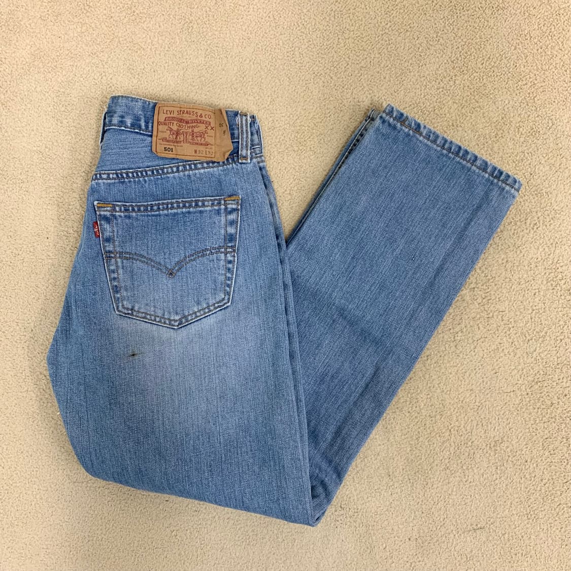 빈티지 리바이스 501 워싱 데님팬츠(29사이즈) 남자청바지 연중청 상품이미지1