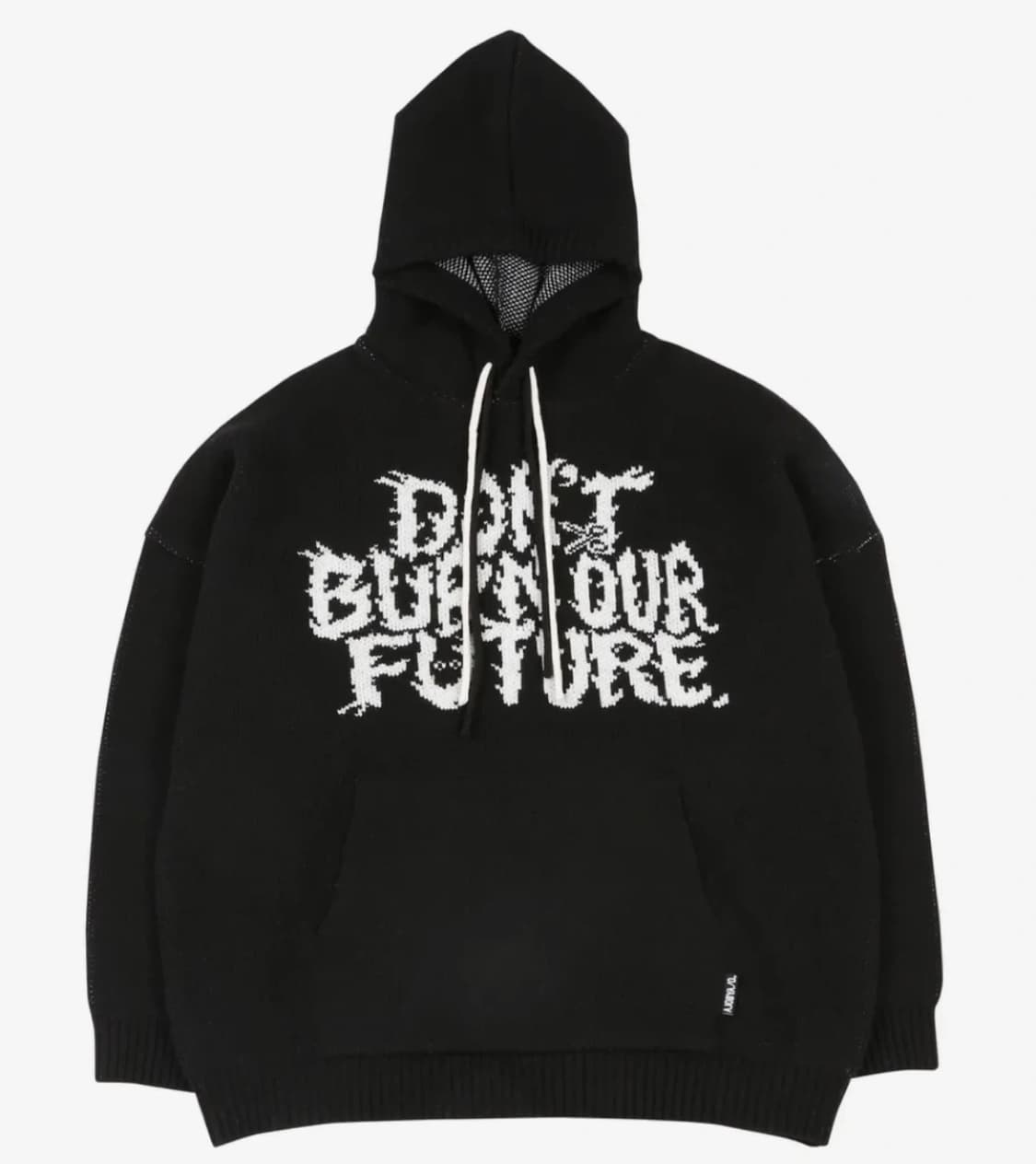 아조바이아조 후드 니트 블랙 L 상품이미지1