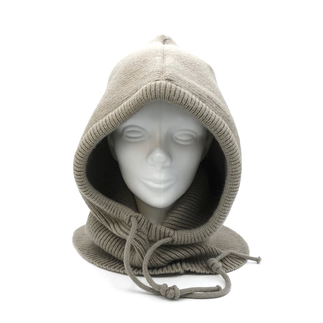 BEIGE KNIT BALACLAVA 베이지 니트 바라클라바 상품이미지1