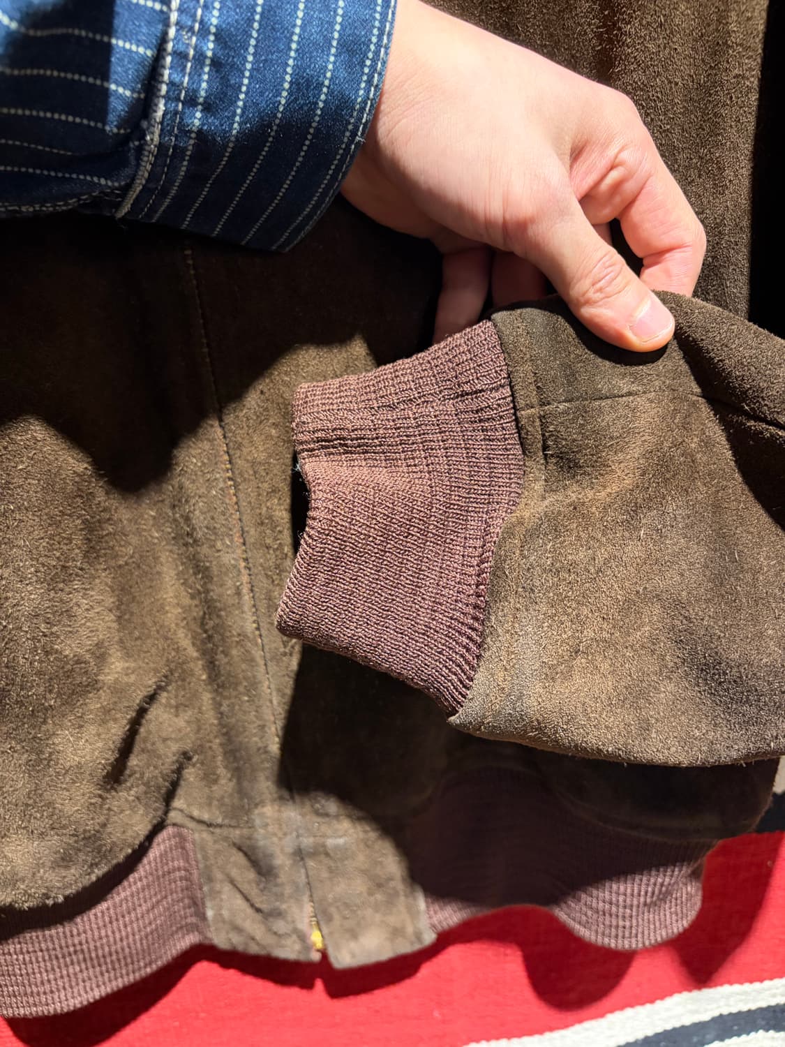 Karl hemut suede jacket / 칼 헬무트 스웨이드블루종 상품이미지6