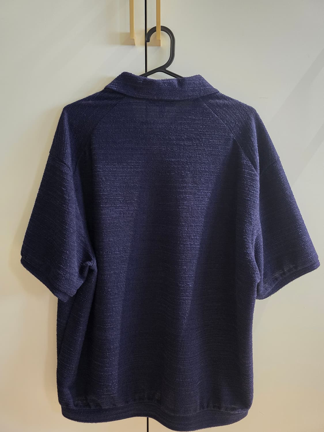 타임 옴므 25SS 테리 조니 칼라 하프 슬리브 네이비 상품이미지2