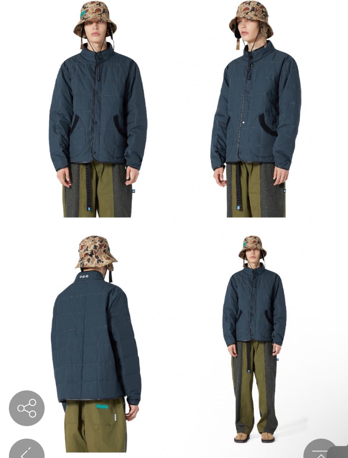 예스아이씨 padded jacket navy 상품이미지2