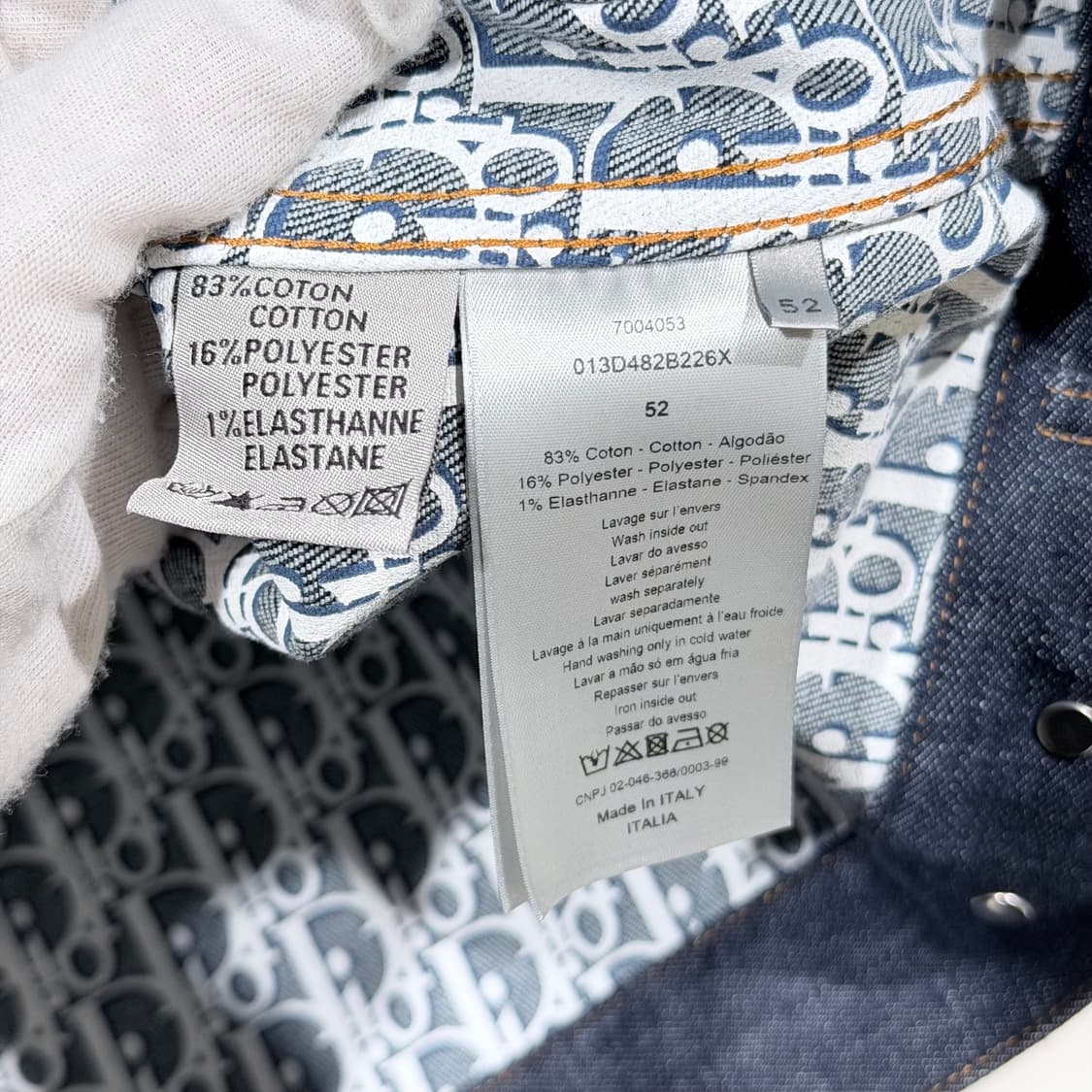 (S+/50/48) / 르메르 신형 롱슬리브 버튼 데님 자켓 셋업 상품이미지5