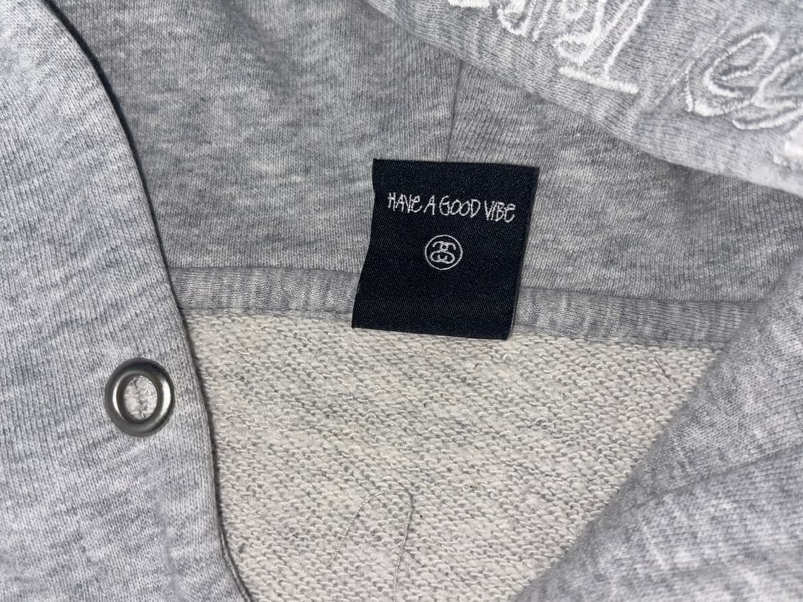 스투시 재팬 후드티 그레이 L 상품이미지6