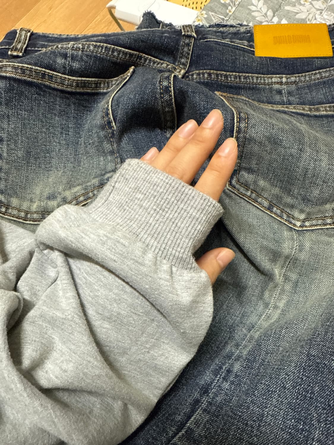 그레이 후드 바디수트 상품이미지6