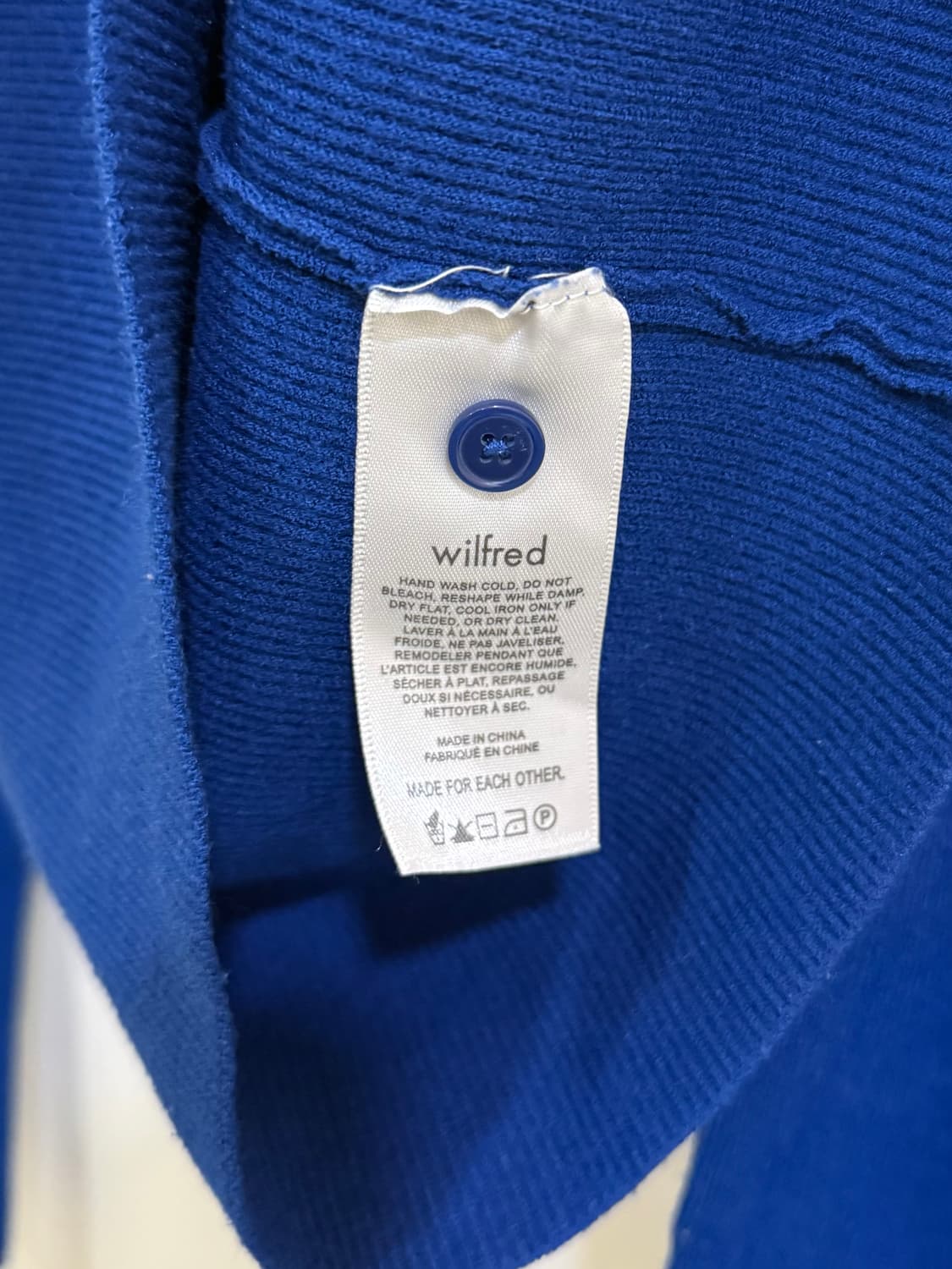 윌프레드 찐블루 가디건 정품 상품이미지5