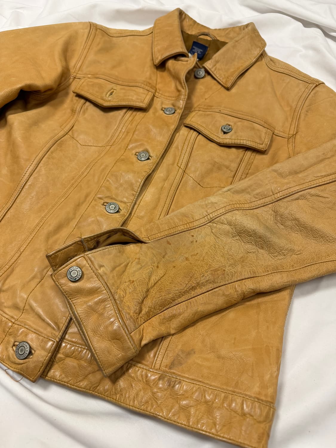 올드 갭 레더 트러커 자켓 상품이미지5