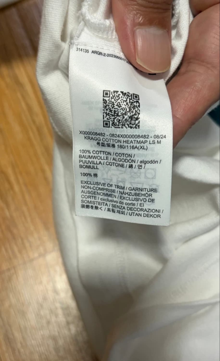 아크테릭스 크래그 코튼 히트맵 롱슬리브 티셔츠 화이트 XL 상품이미지3