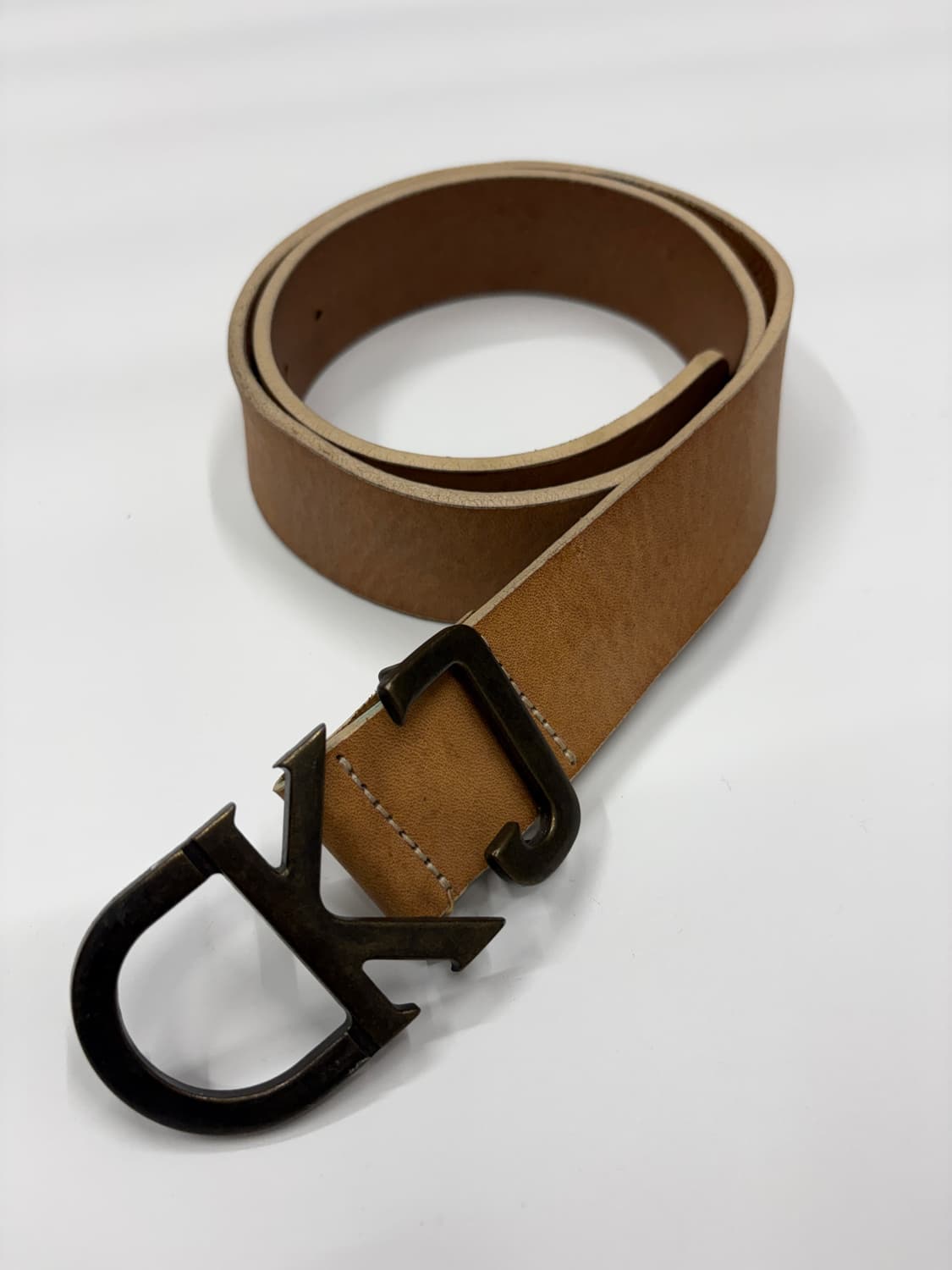 캘빈클라인 CK 로고 버클 레더 벨트 상품이미지1