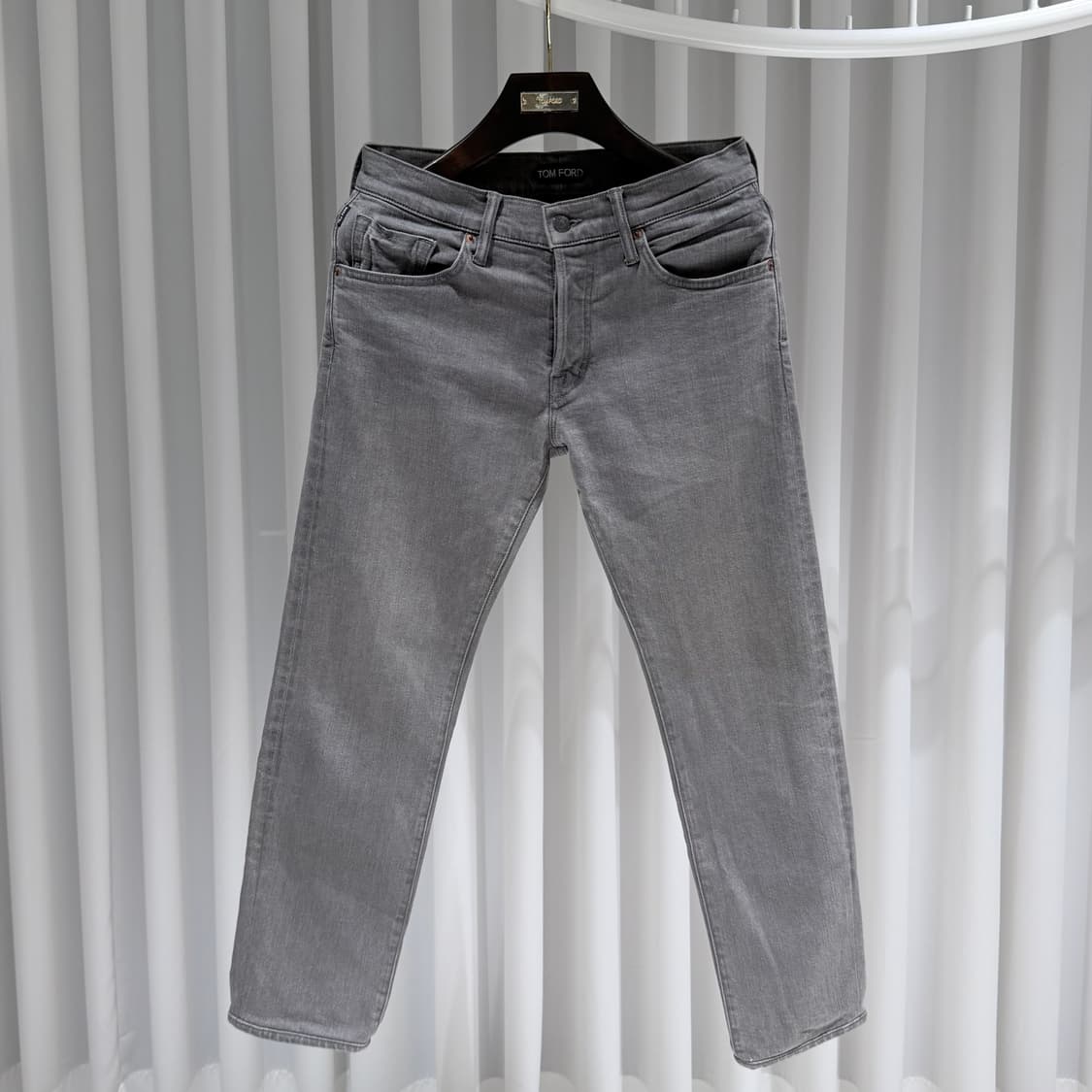 (A+/30) / 톰포드 스웨이드 패치 슬림핏 데님팬츠 상품이미지1