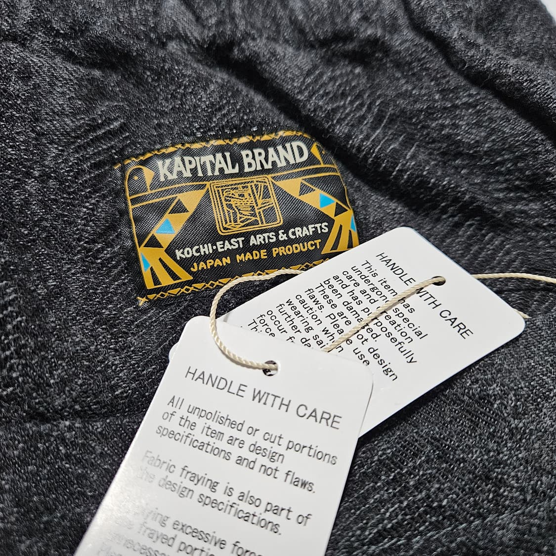 캐피탈 12온즈 맥파이 배기 팬츠 블랙[2] 상품이미지5