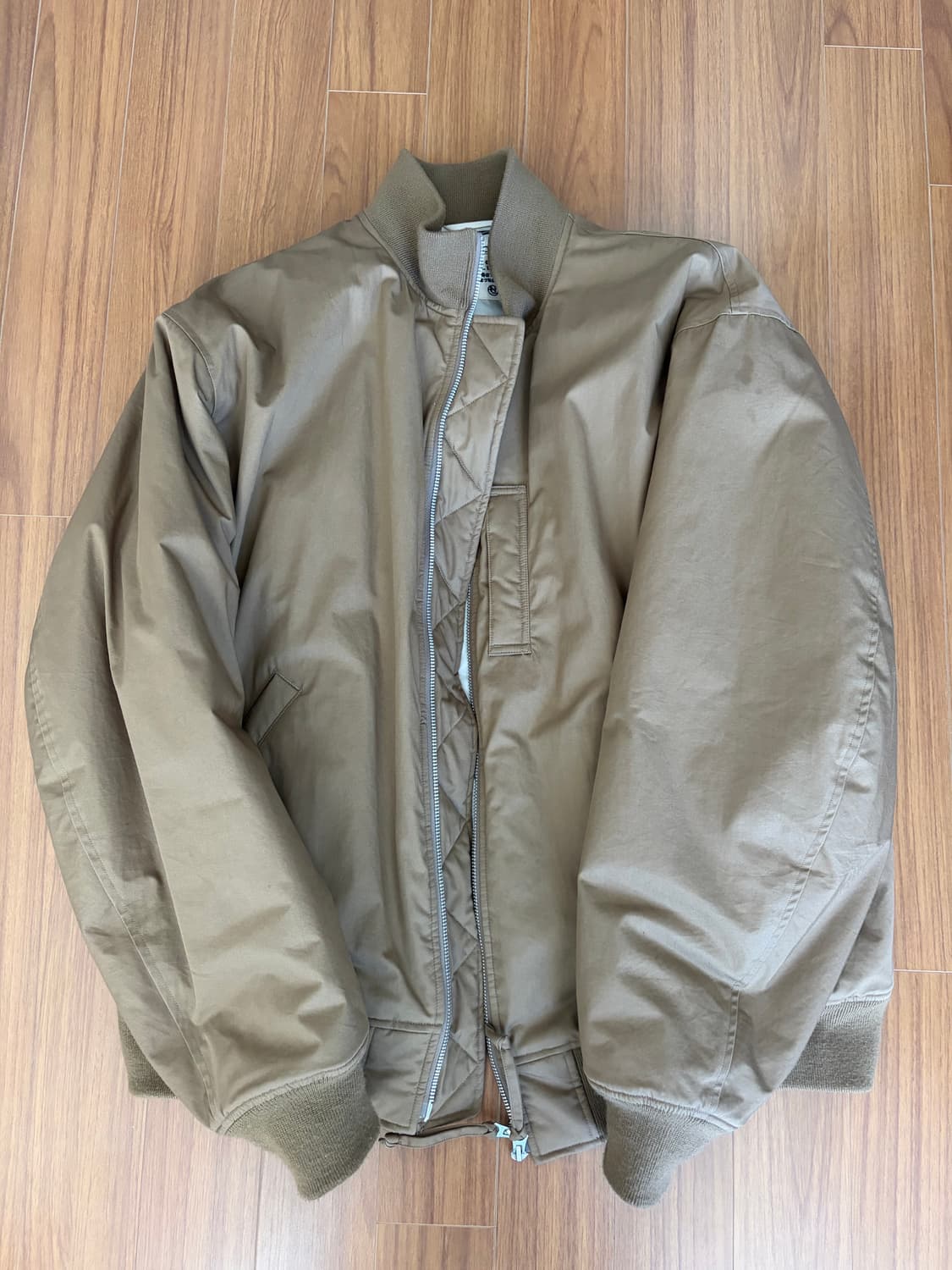 나나미카 베이지 봄버 자켓 L 사이즈 상품이미지1