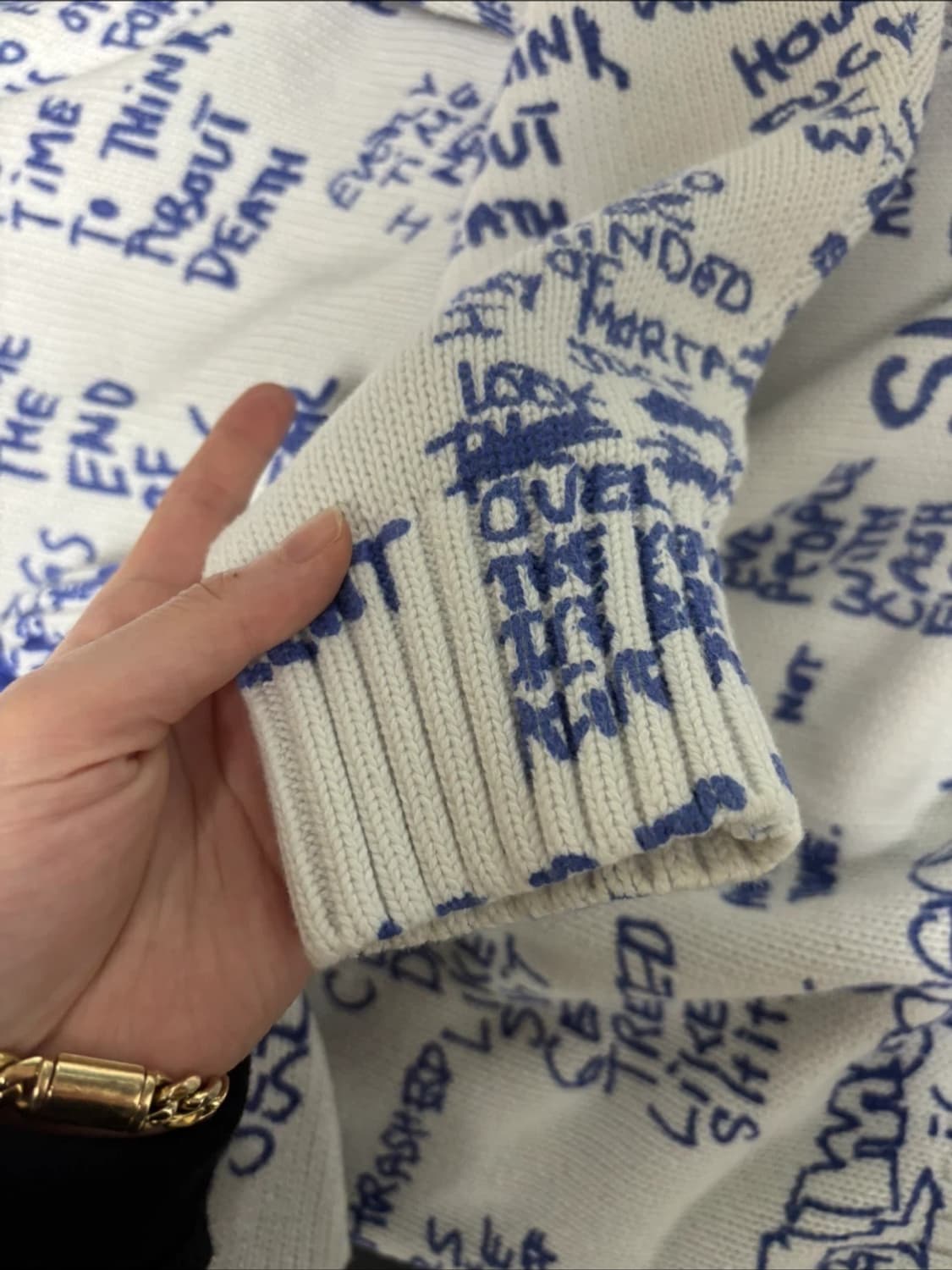 슈프림 곤즈 포엠 스웨터 화이트 상품이미지6