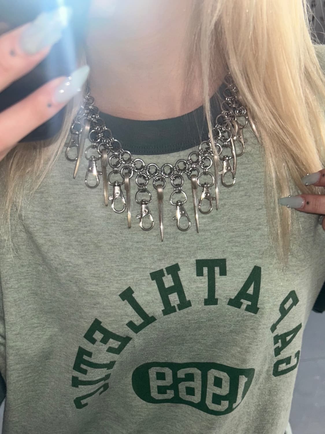 fork tip chainmail choker 상품이미지1