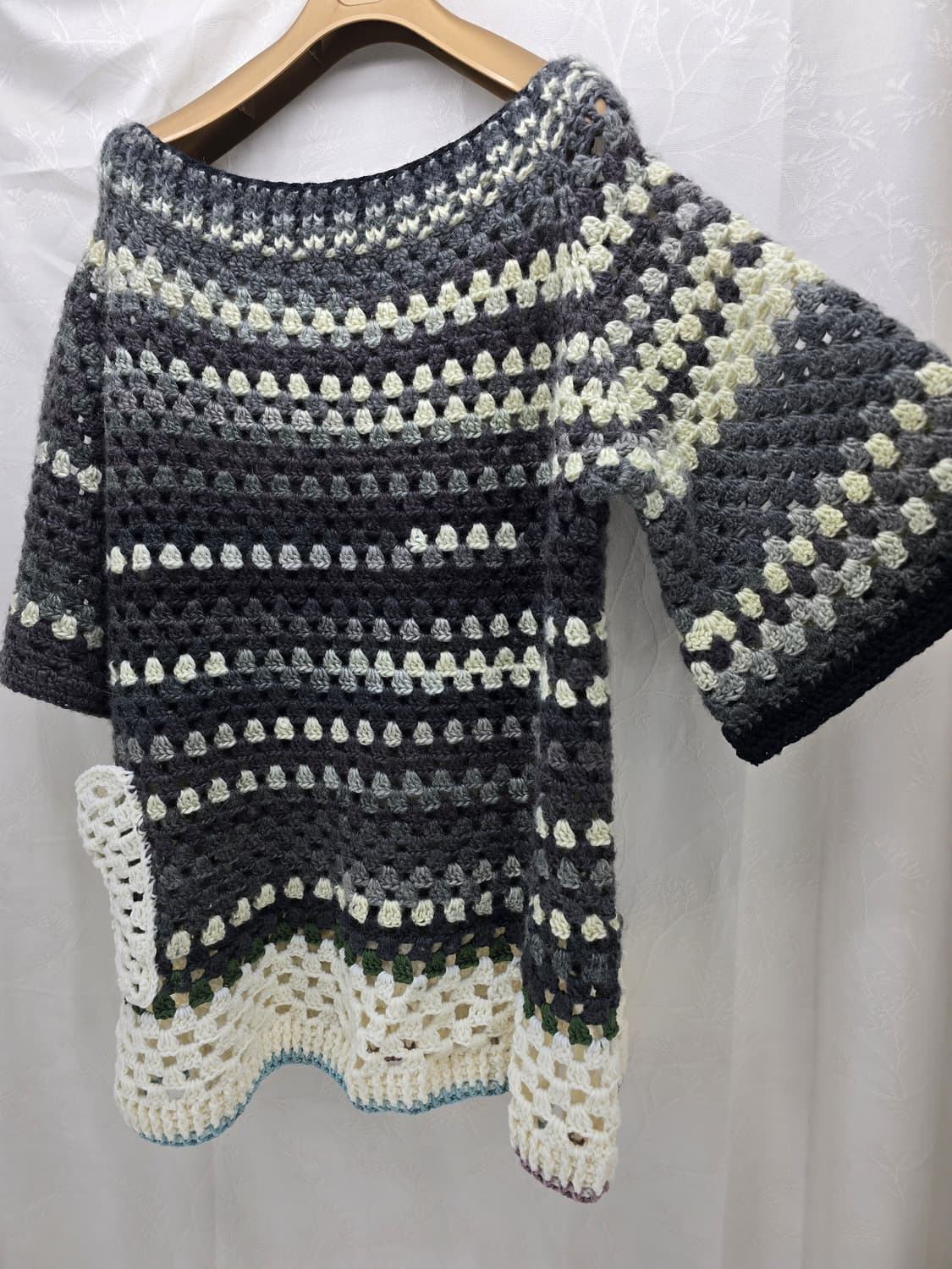 핸드메이드 크로셰 뜨개 반팔 상의 상품이미지5