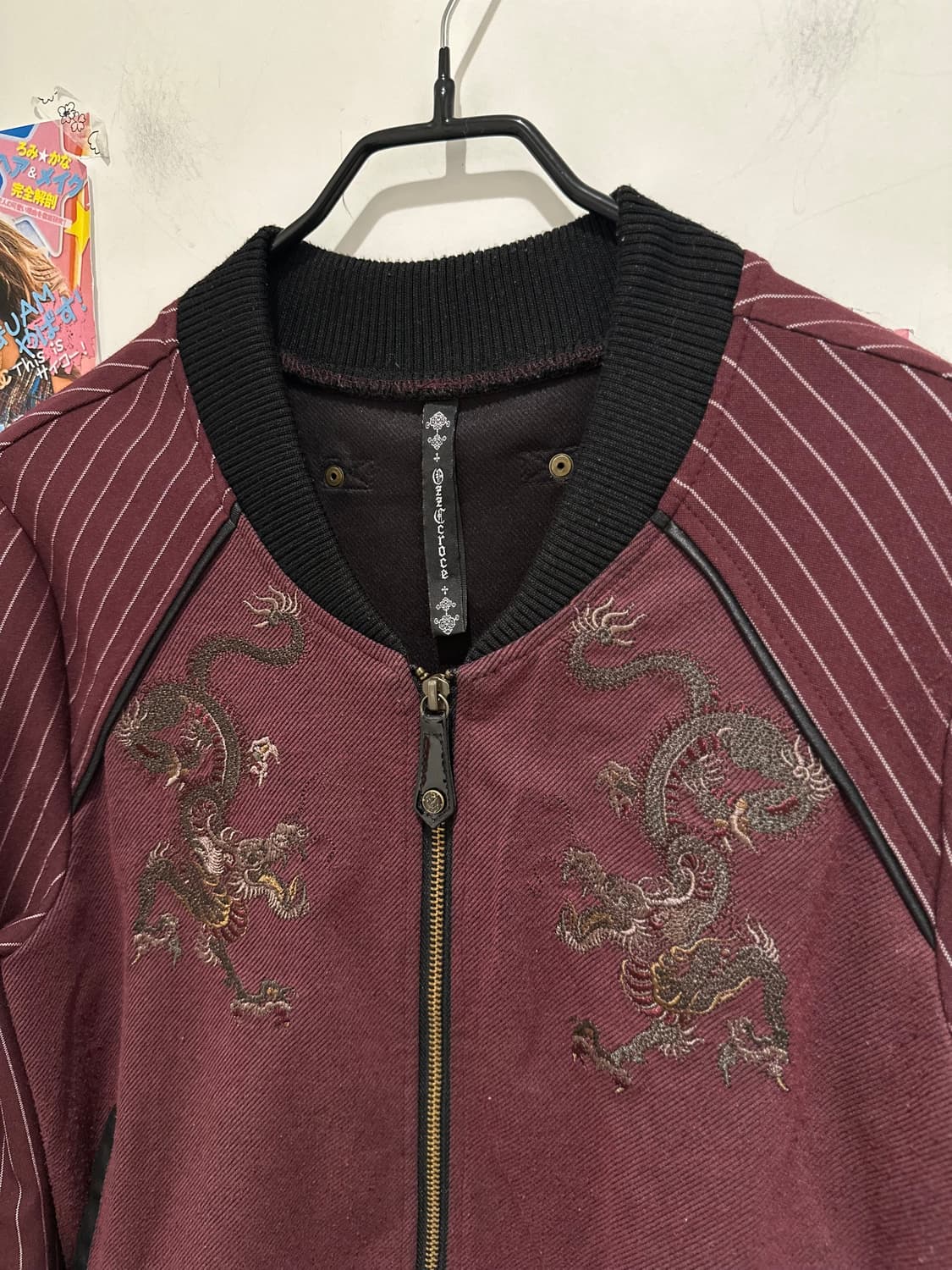  Ozz croce Burgundy Oriental Zip-Up  상품이미지2