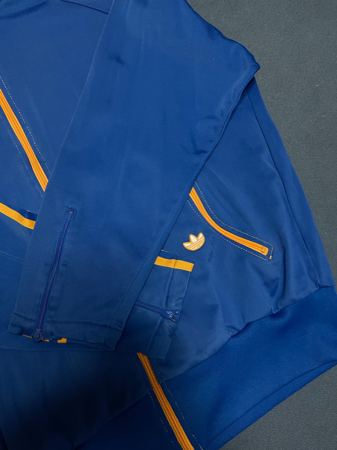 아디다스 구파 져지 트랙탑 블루옐로우 상품이미지2