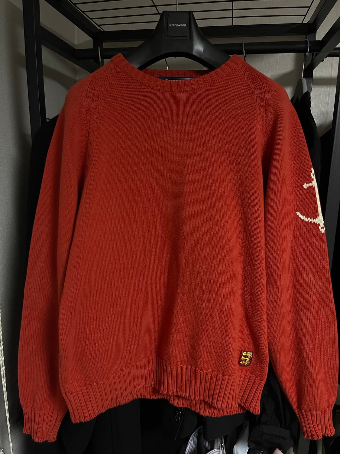 건지 울른스 오렌지 니트L 상품이미지1