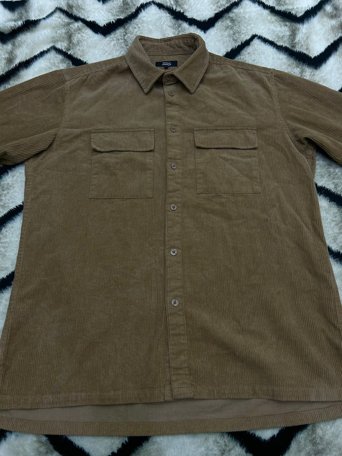 [XL]무신사스탠다드 코듀로이 오버핏 셔츠/더스티베이지 상품이미지3