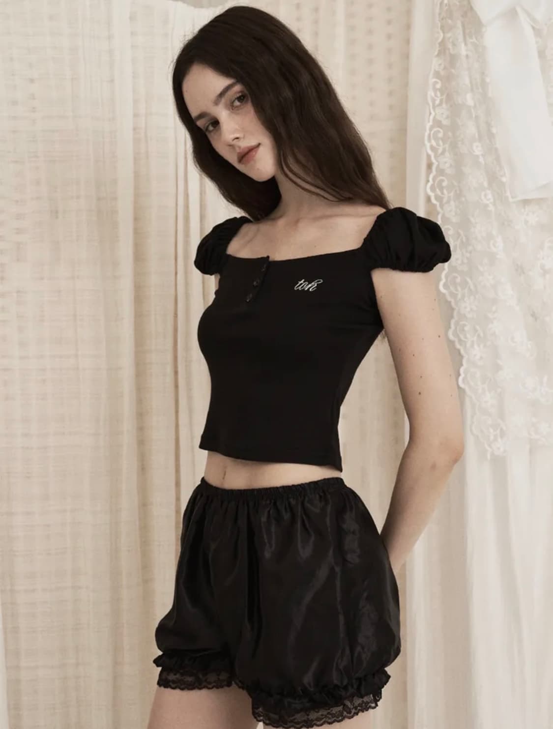 toh CUPID TOP 블랙 상품이미지1