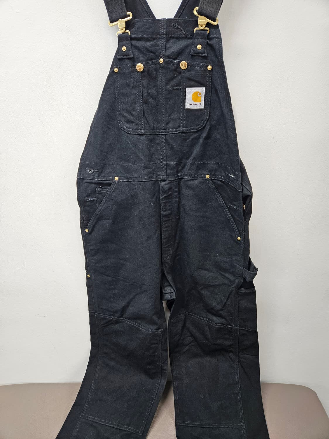 칼하트 블랙 오버롤 34x32 상품이미지5