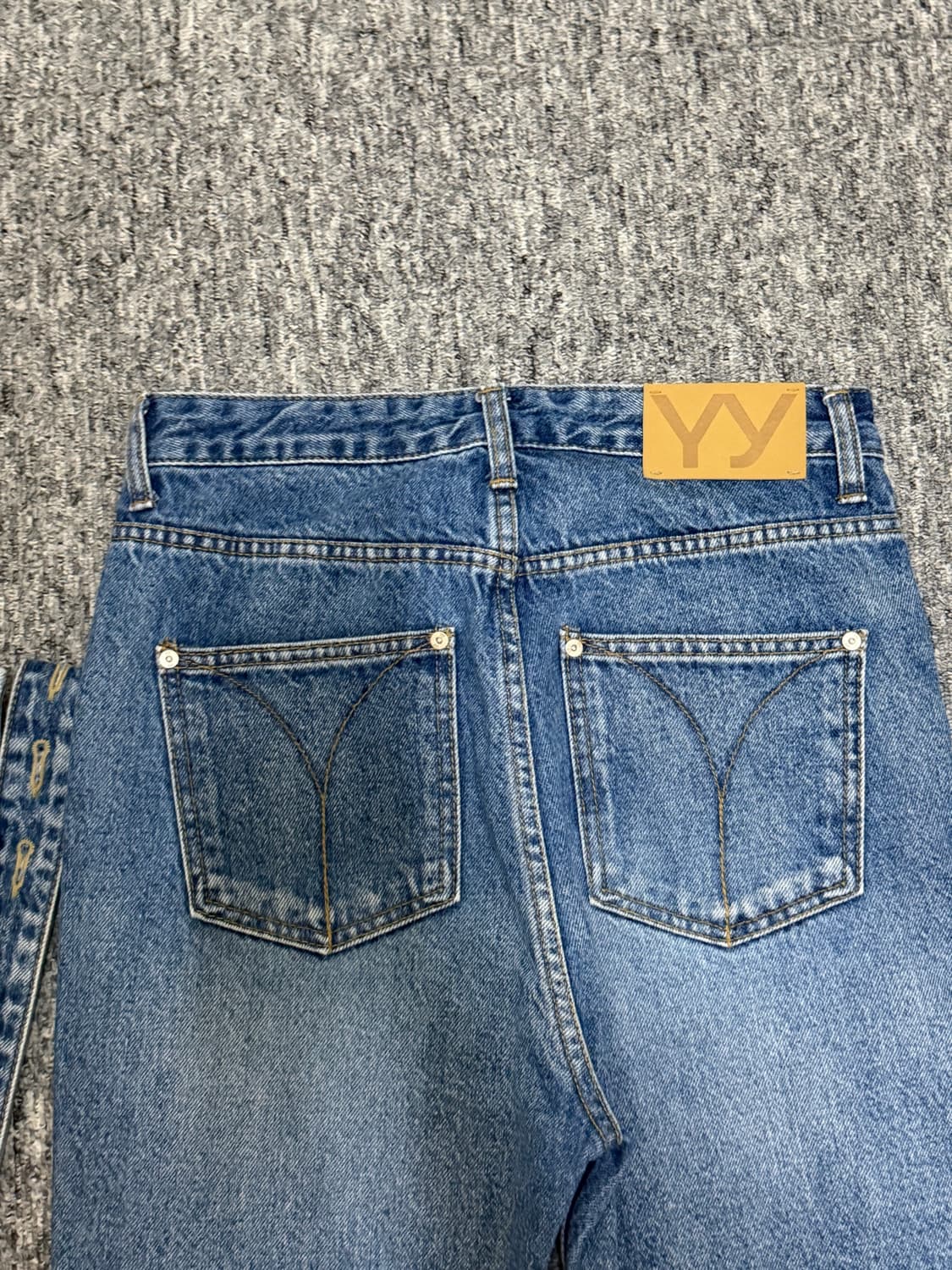 Open yy 오픈와이와이 청바지 팬츠 벨티드 부츠컷 진 상품이미지5