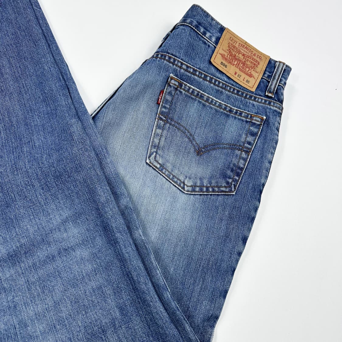 리바이스 506 오리지널 워싱 커팅진 데님 팬츠 (32인치) 상품이미지1